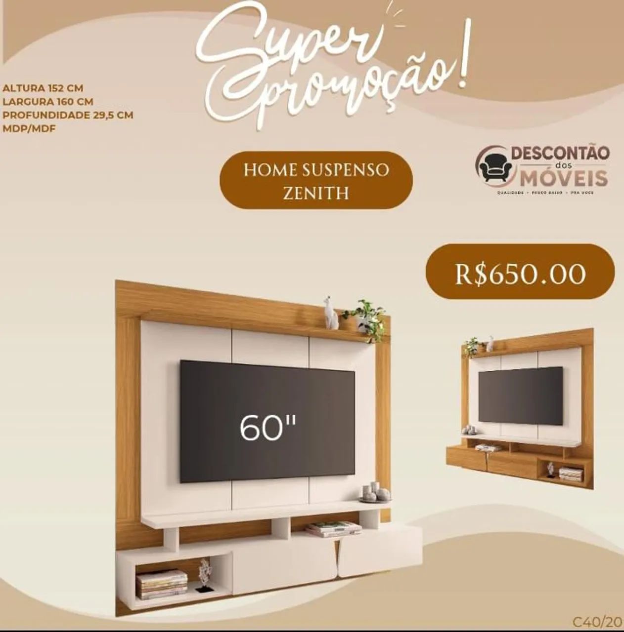 Painel suspenso zenith 