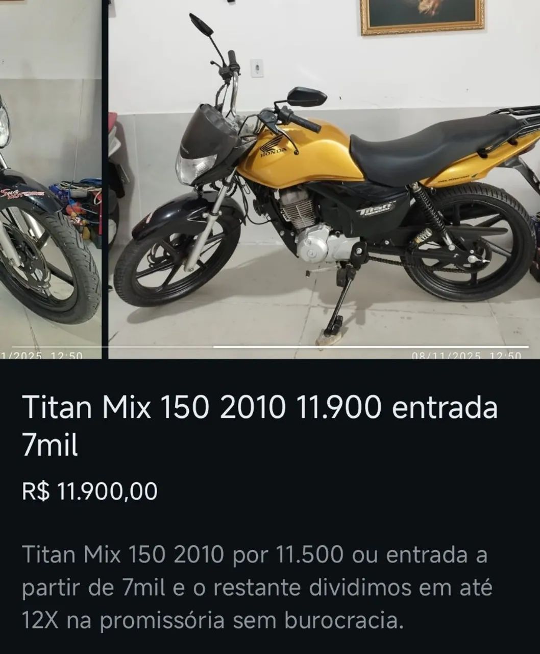 Motos com entrada+promissórias, vários modelos  - Foto 4