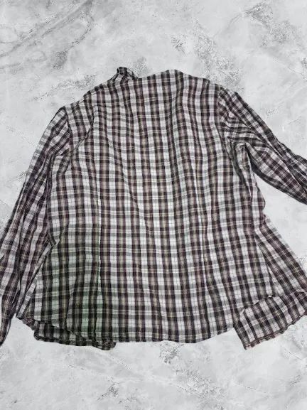 blusa manga longa xadrez