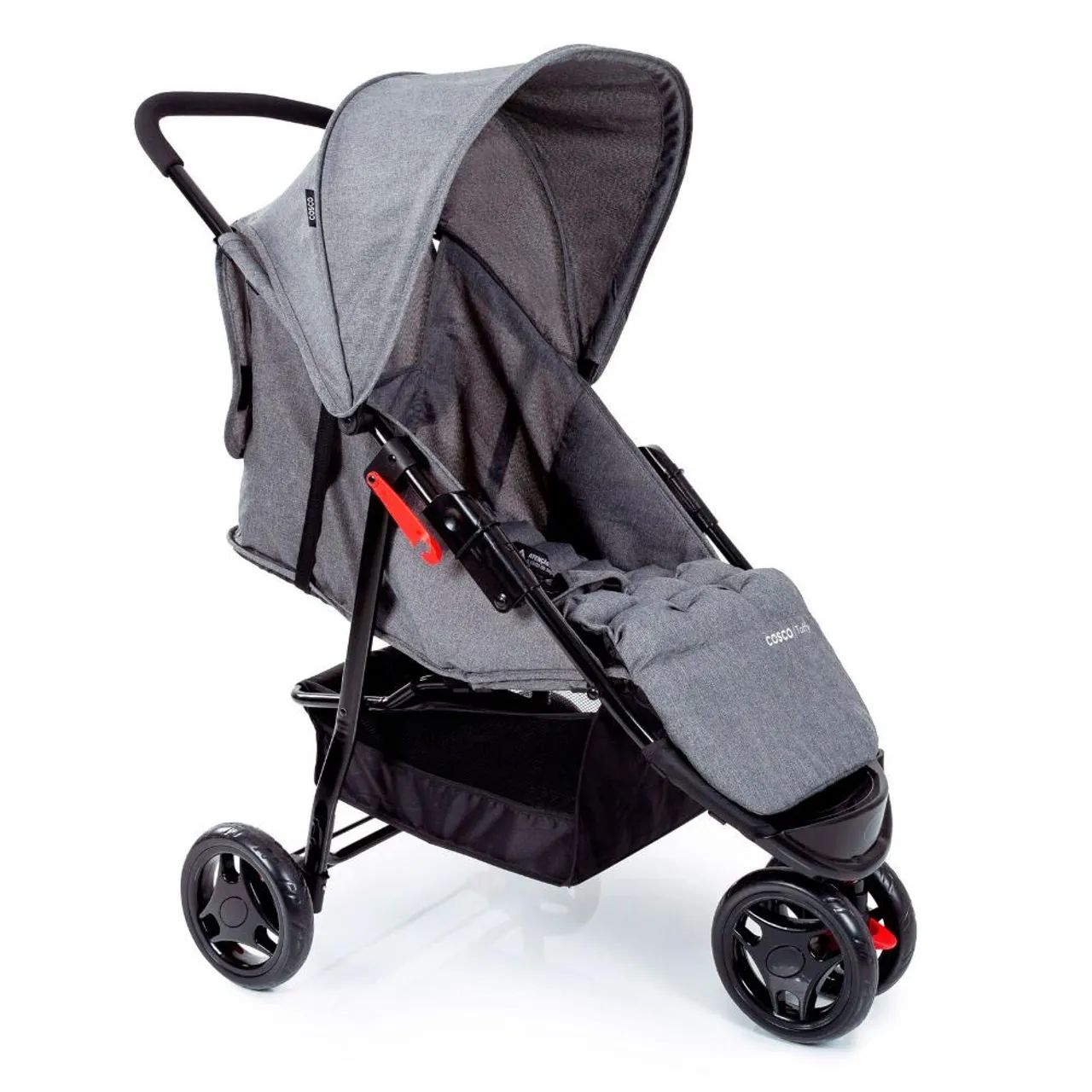 Carrinho para bebê cinza cosco kids 