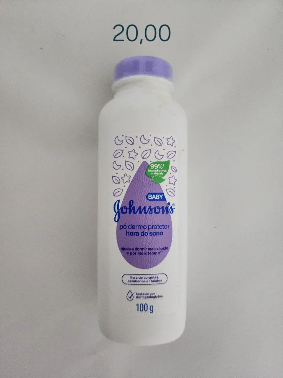 Talco para bebê Johnson novo lacrado