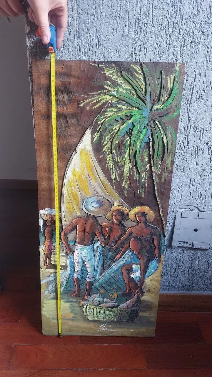 Quadro esculpido e pintado - Foto 2