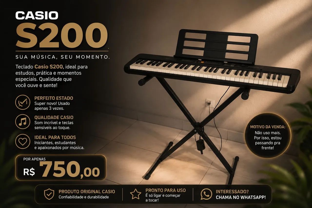 Teclado Casio s200