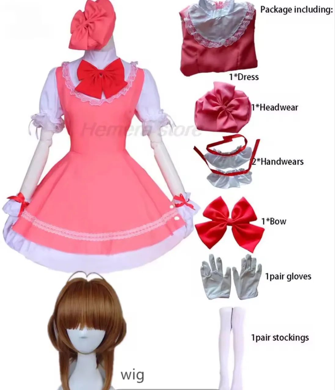 Cosplay Sakura Card Captors Infantil - Foto 4