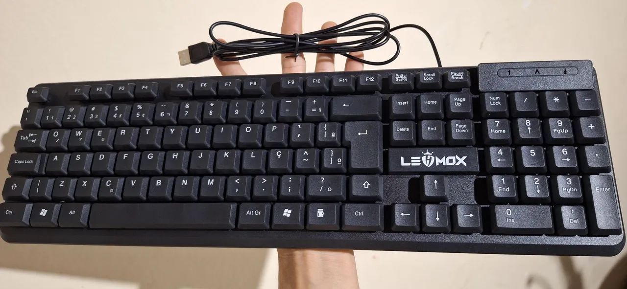 Teclado Com Fio Para PC Desktop Notebook LEY-1604 Lehmox