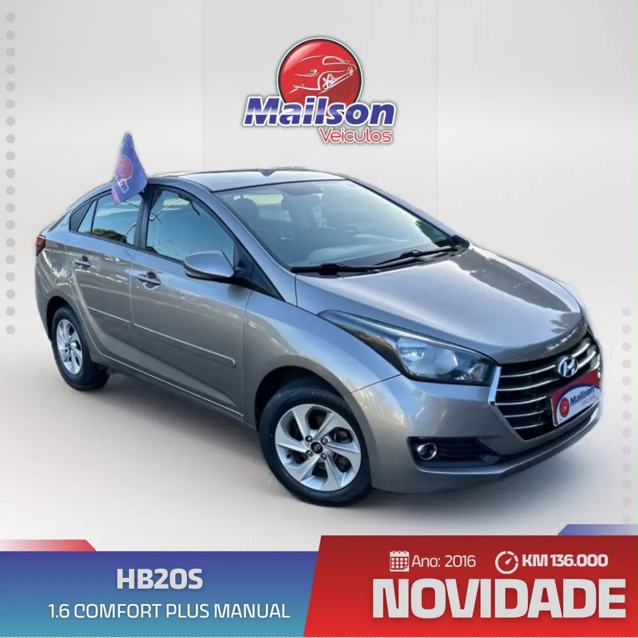 Hyundai Hb20S HB20S Impress 1.6 Flex 16v Mec. 2016