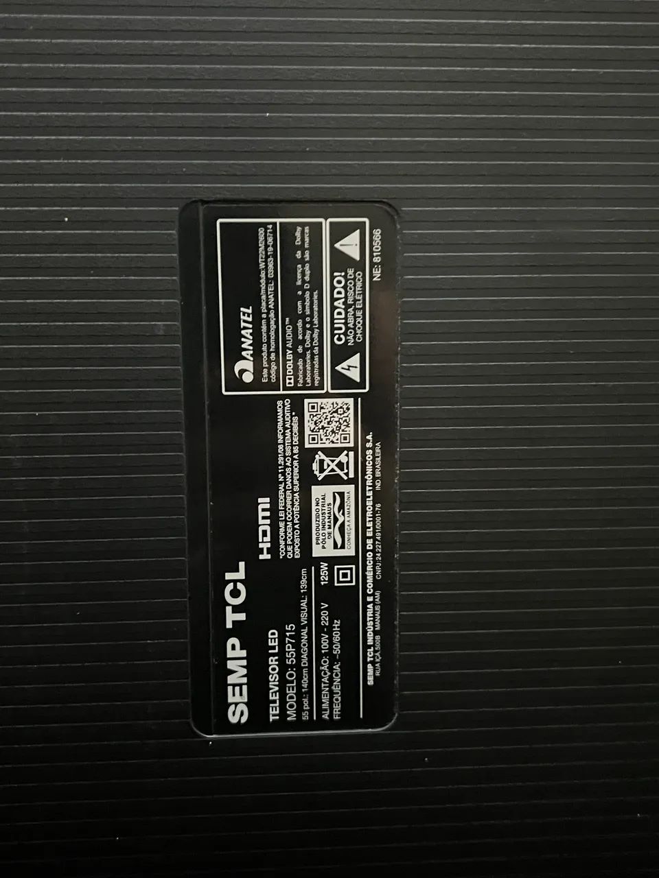 TV TCL 55 ? (defeito)  - Foto 3