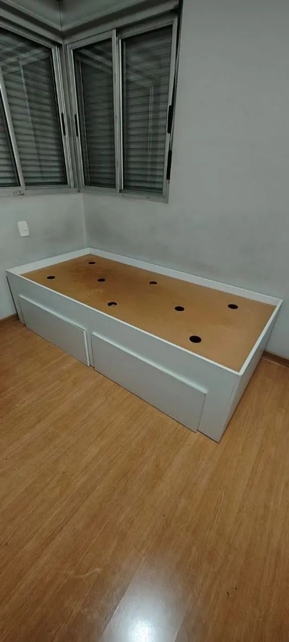 Cama solteiro em MDF com 2 gavetões  - Foto 2