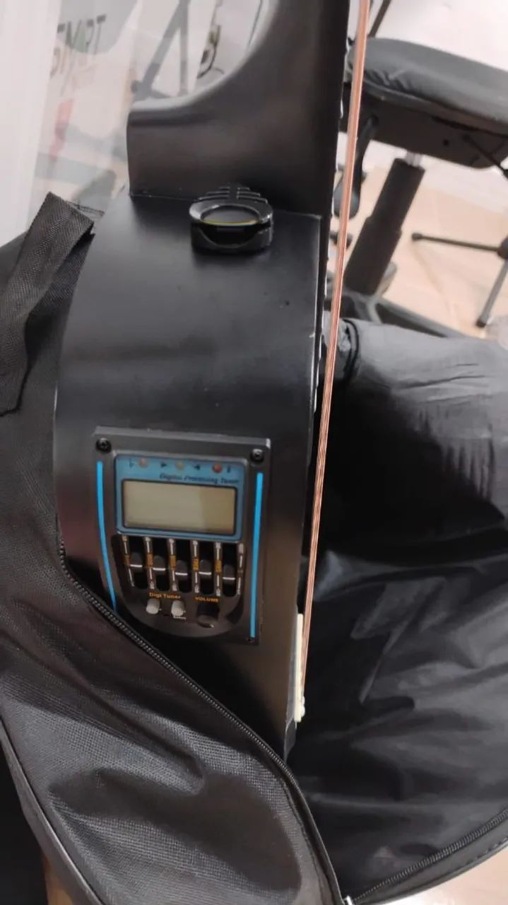 Violão 38 polegadas elétrico com afiador  - Foto 2