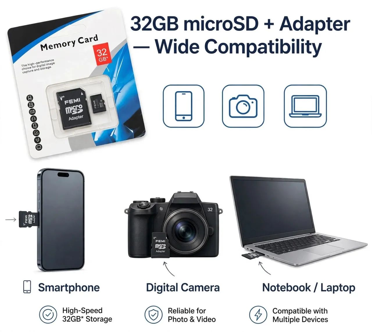 Cartão de Memória 32GB Micro SD