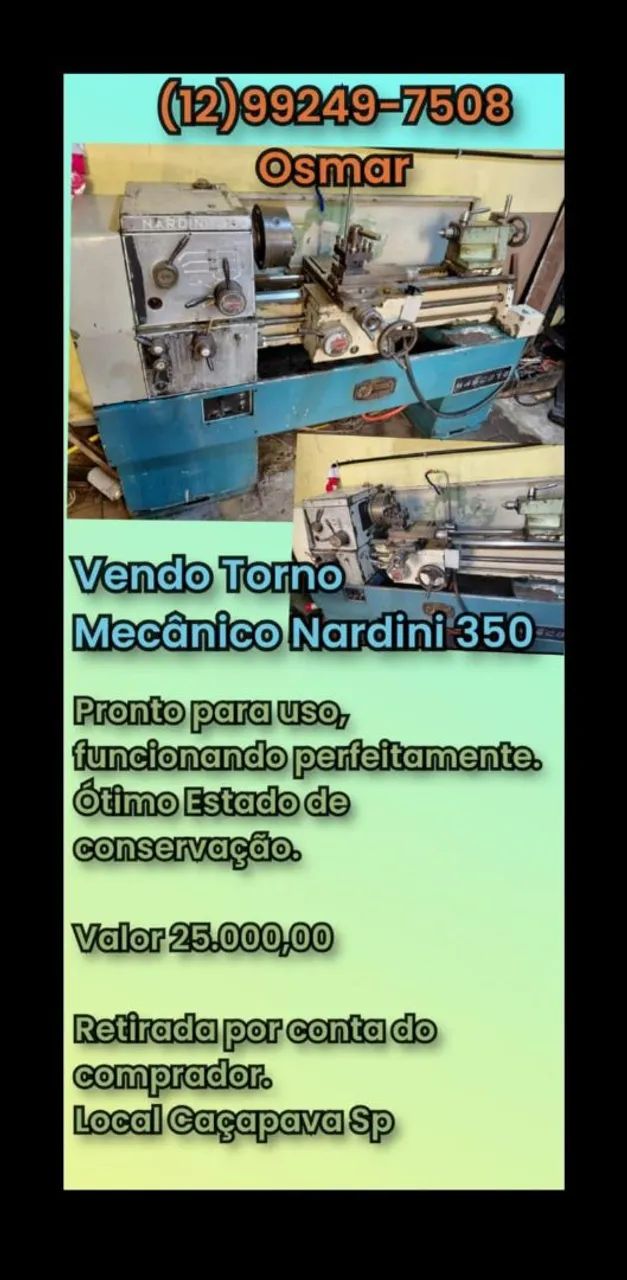 Torno mecânico Nardini 350