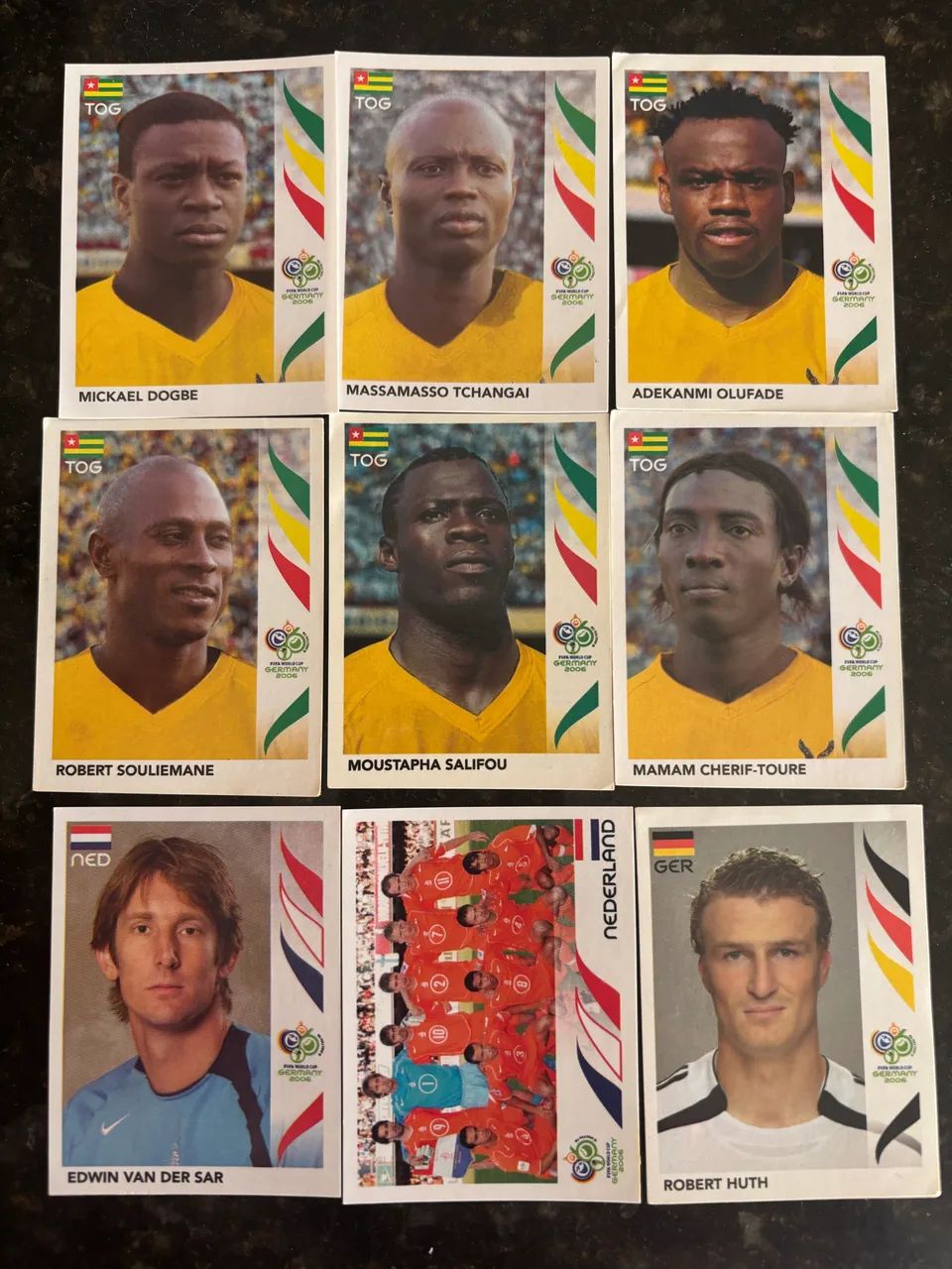 9 Figurinhas Panini Copa 2006