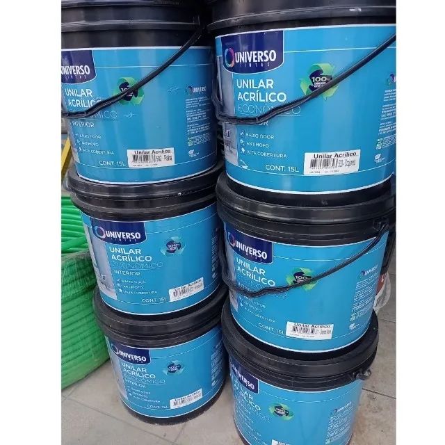 Tinta Acrilica economica 15L Unilar Balde - Foto 2