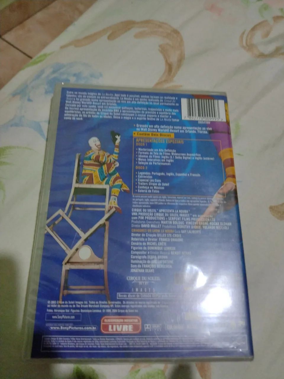 Dvd cirque du soleil  lá nouba duplo lacrado  - Foto 2