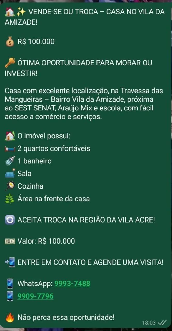 Vende-se ou troca 