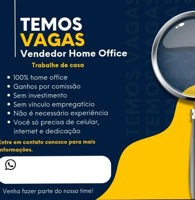 VAGA VENDEDOR ONLINE