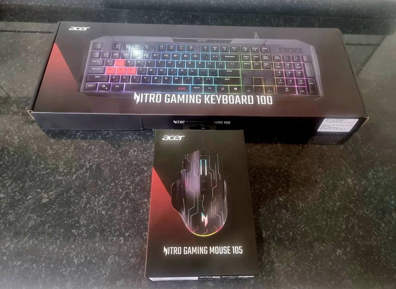 Kit Teclado e Mouse Gamer Acer Nitro [LANÇAMENTO]