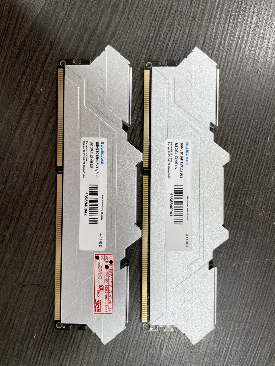 16Gb de Memória RAM (2x8Gb) DDR3