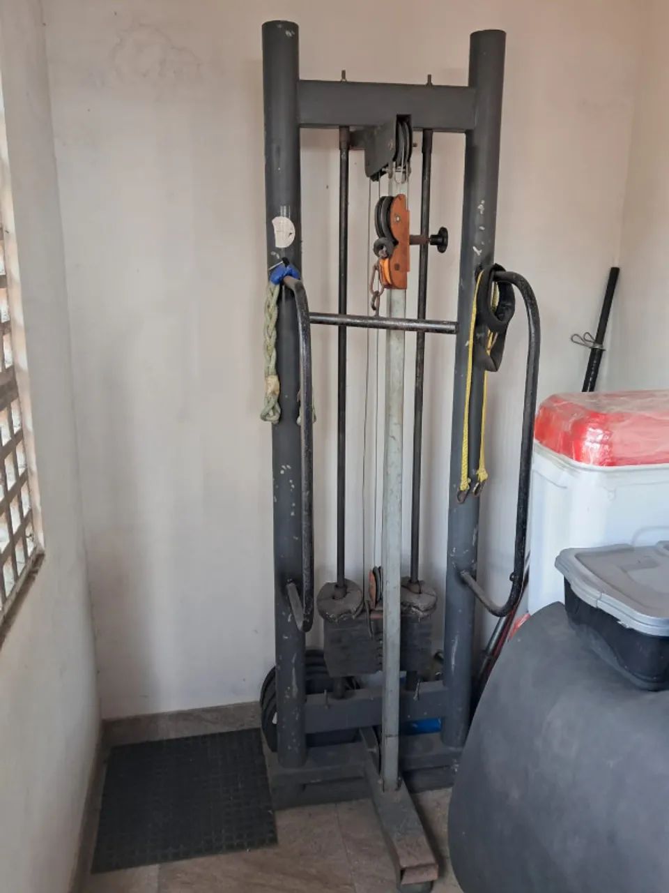 Máquina de polia simples regulável