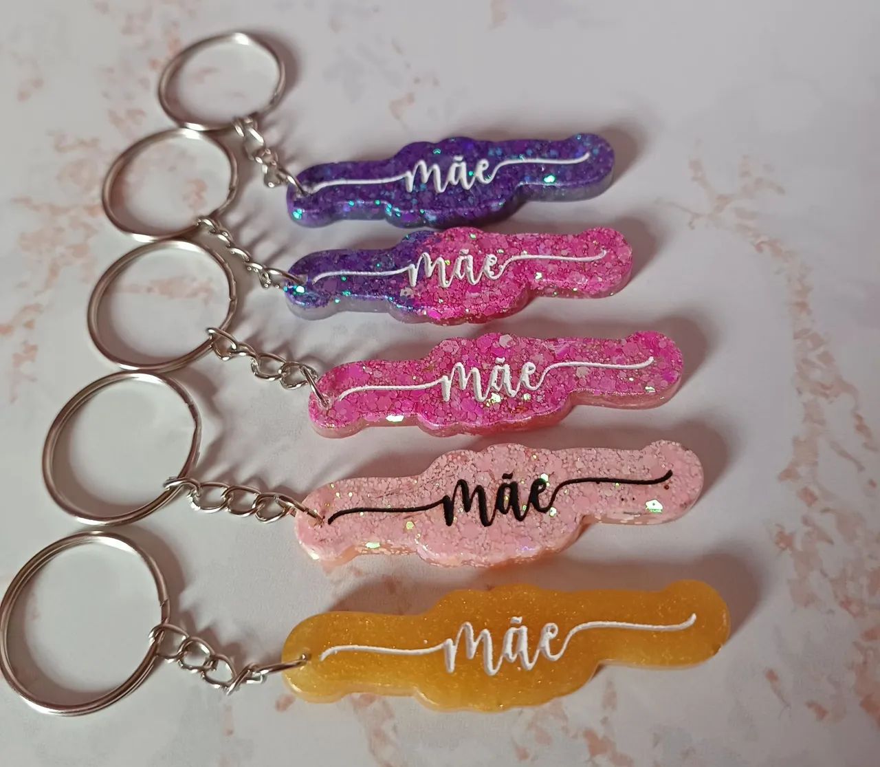 Kit 5 Chaveiros Mãe - Foto 2