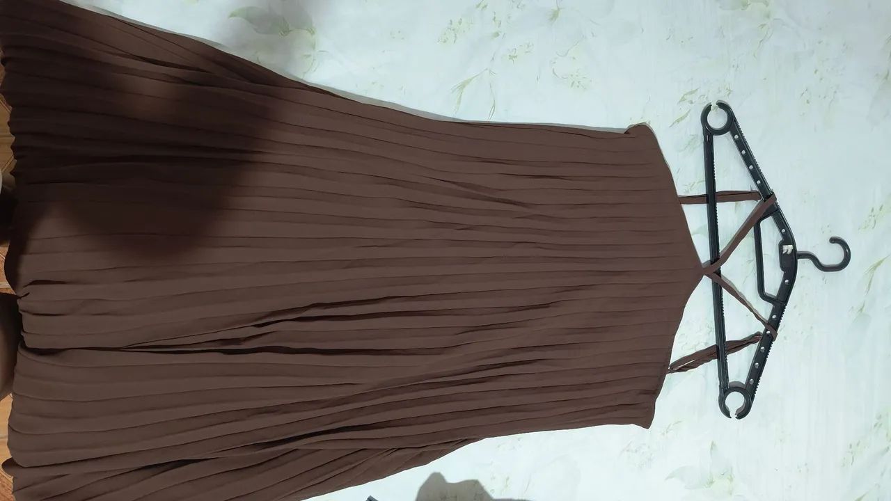 Vestido longo marro. - Foto 2