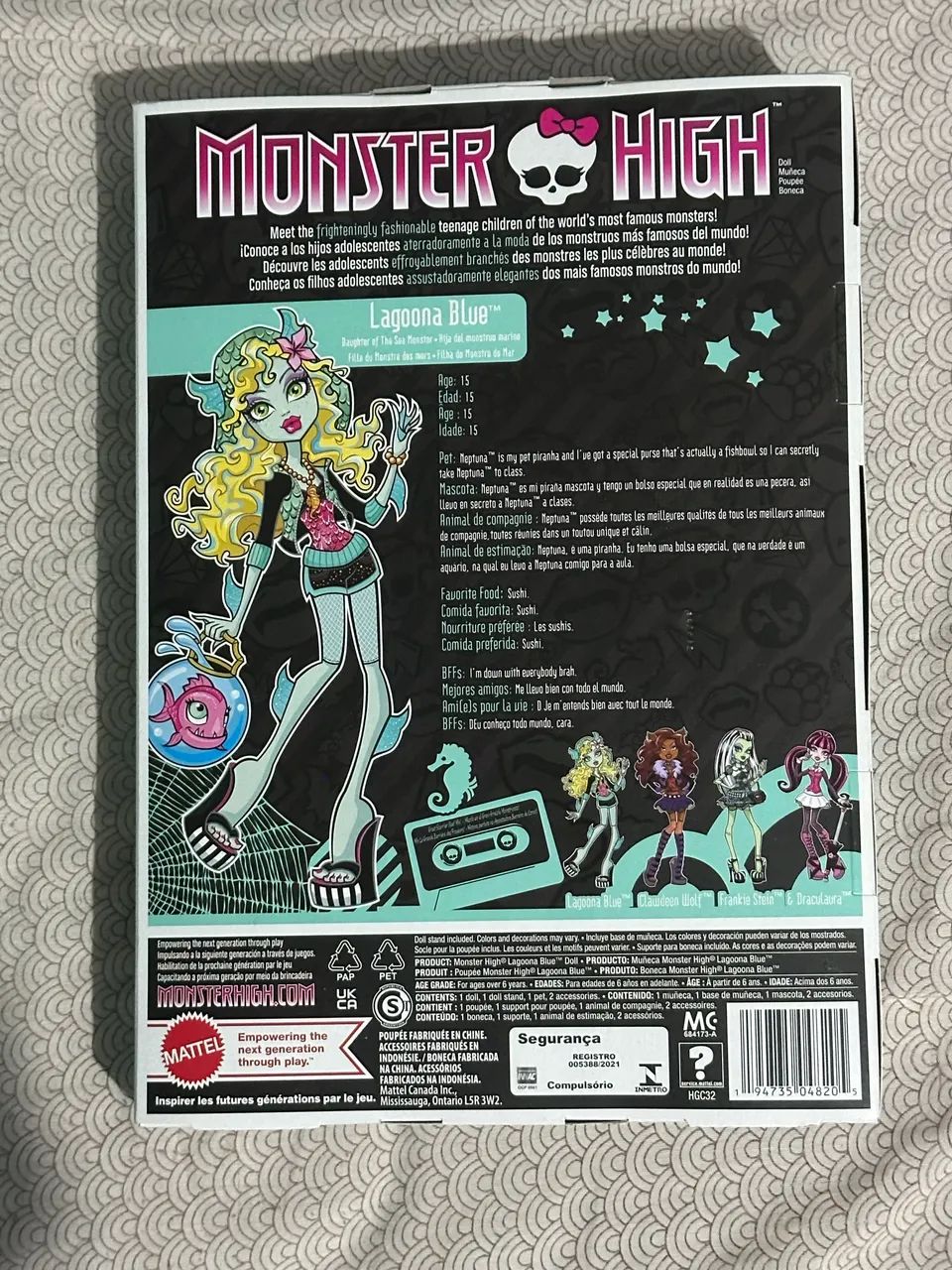 Caixa Monster High Lagoona Blue creeproduction intacta   - Foto 2