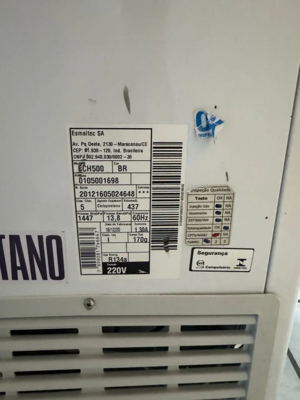 Freezer Vertical 437l Esmaltec - Foto 2
