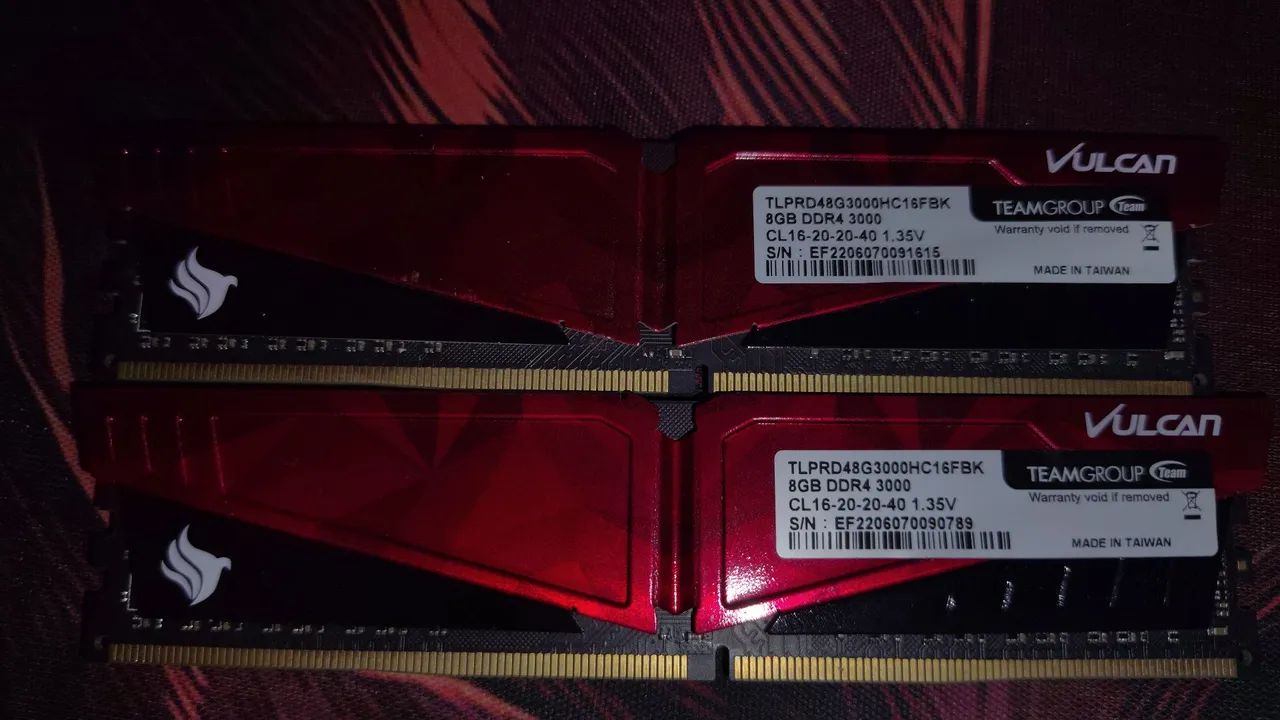 Memória ram 16gb