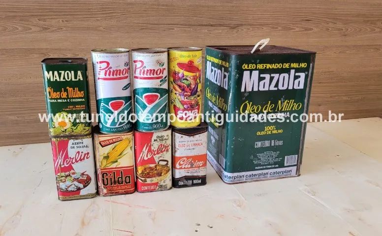 Latas de óleo antigas - Foto 3