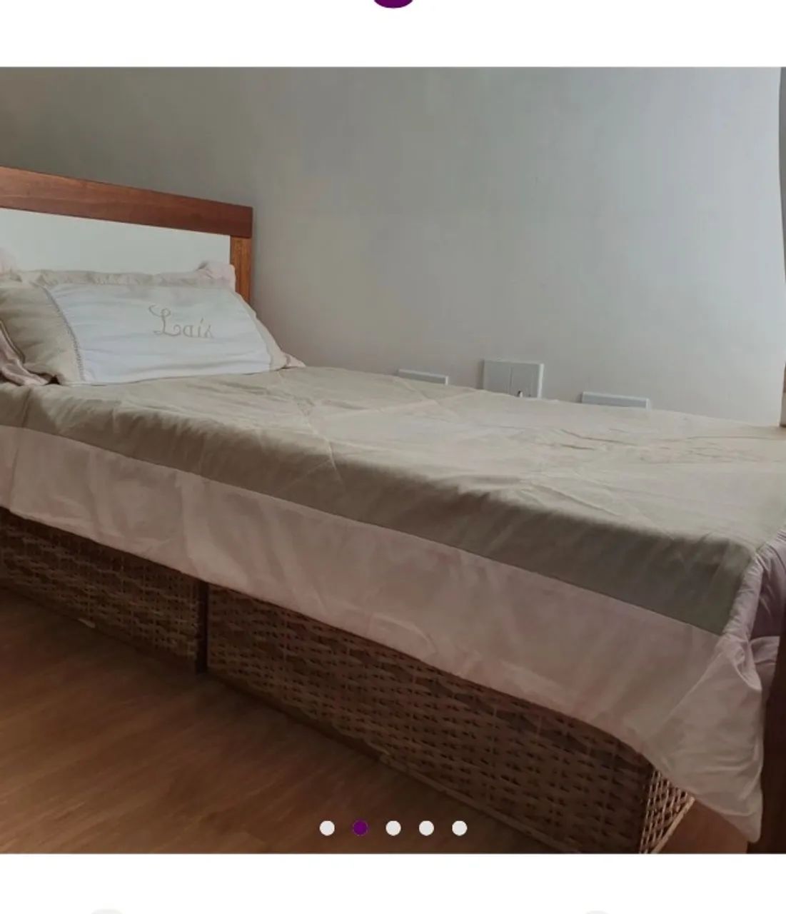 Berço mini cama gran Vitória  + ninho yogi baby - Foto 5
