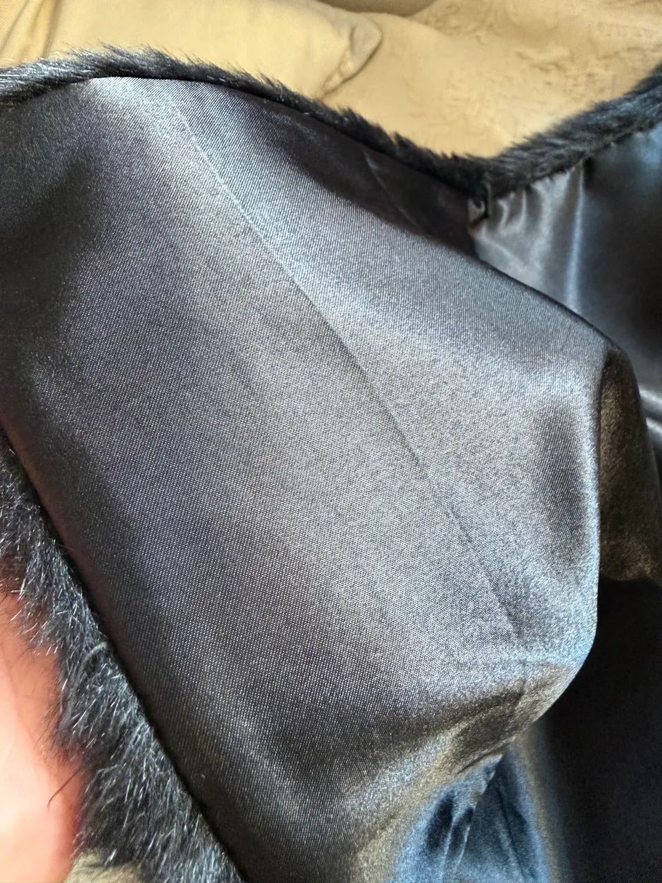 Colete preto de pele  - Foto 4