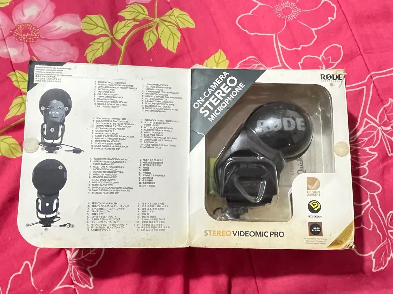 Microfone Røde Stereo VideoMic Pro - Completo na Caixa (Excelente Estado)