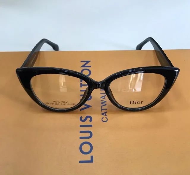 óculos armação de grau dior cat black  - Foto 5
