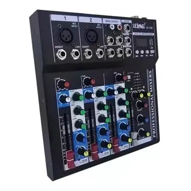 Mesa De Som 4 Canais Bluetooth Mixer Player Usb Digital 708 - Foto 5