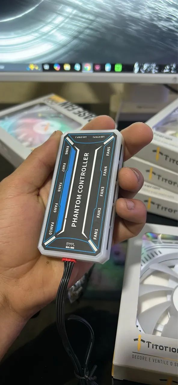 Kit 7 ventoinhas titorion RGB - Foto 4