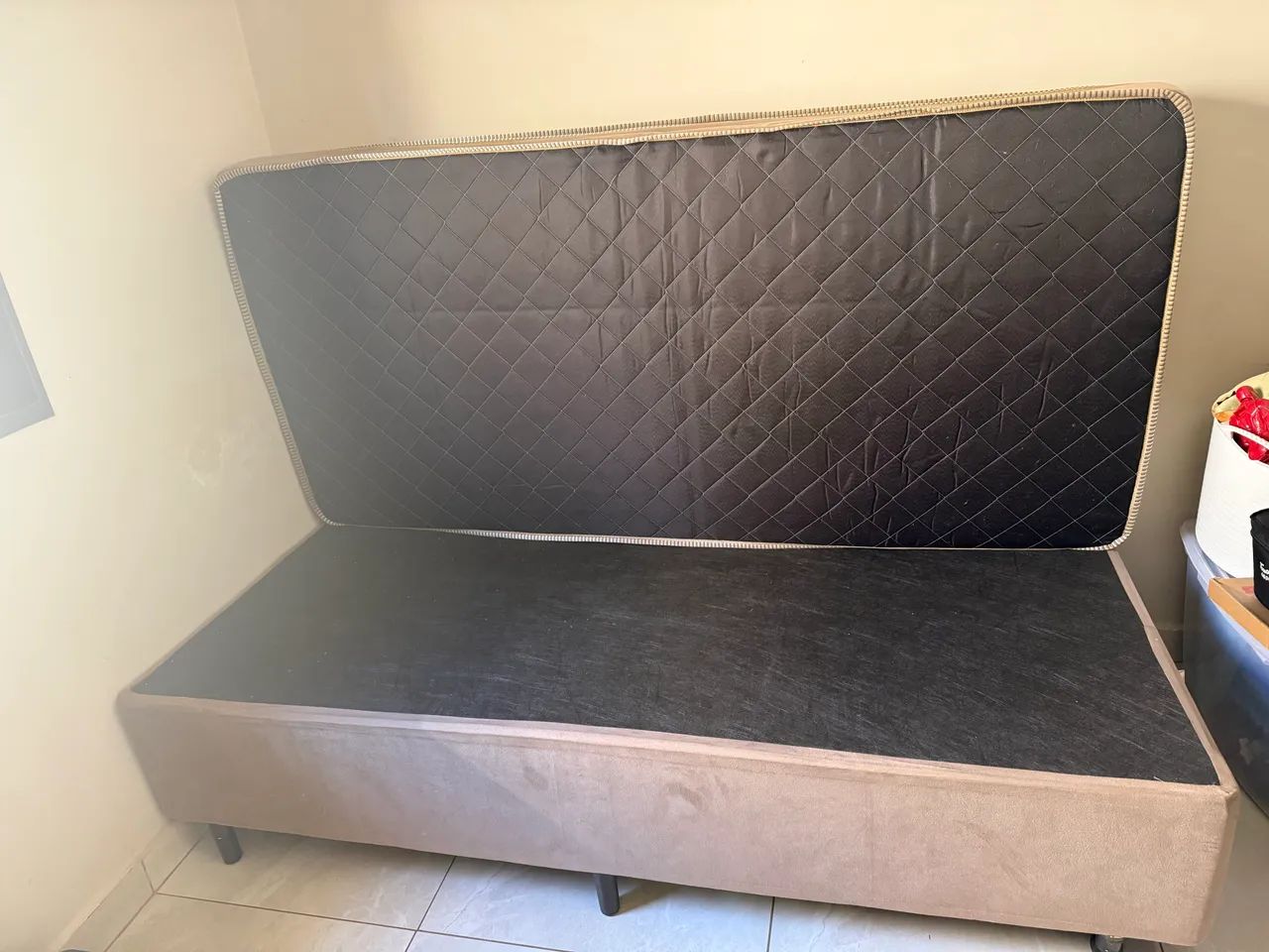 Cama de solteiro box + colchão  - Foto 4