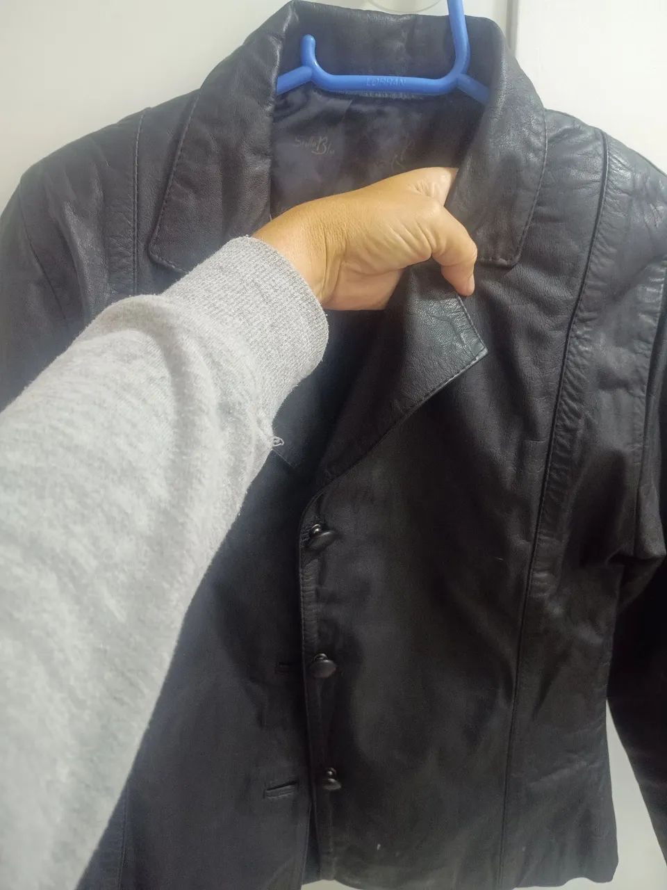 Jaqueta couro legítimo 
