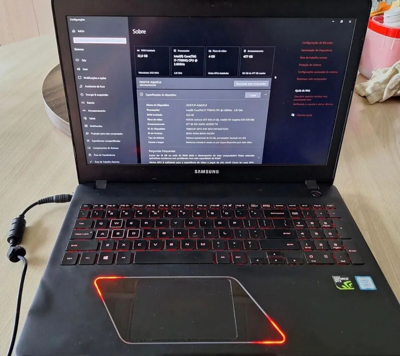 Notebook Gamer Samsung