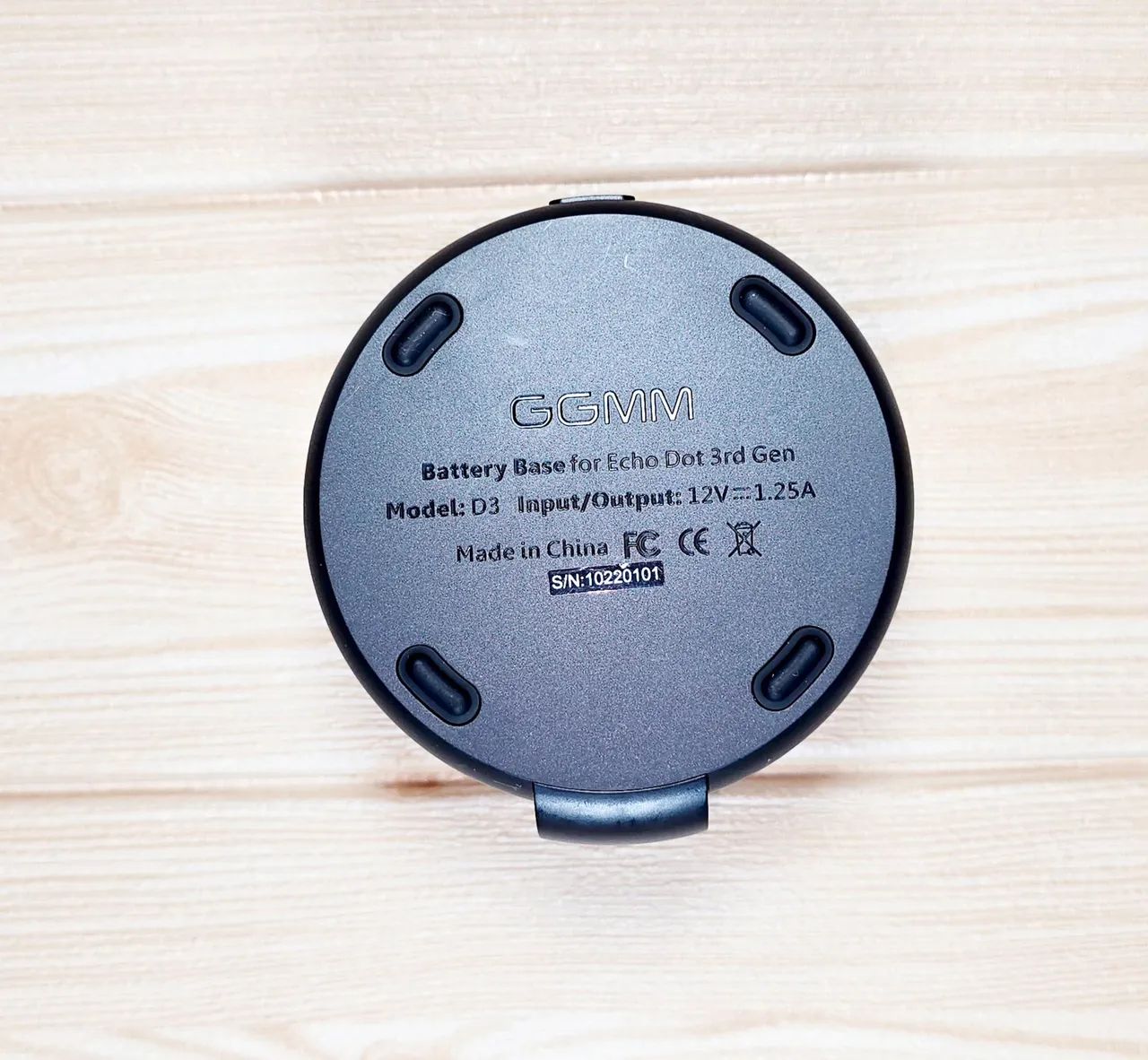 Base Com Bateria 5000mah para Echo Dot (3ª geração): cor preta. GGMM D3. - Foto 3