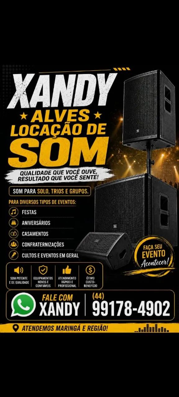 Som para locação 