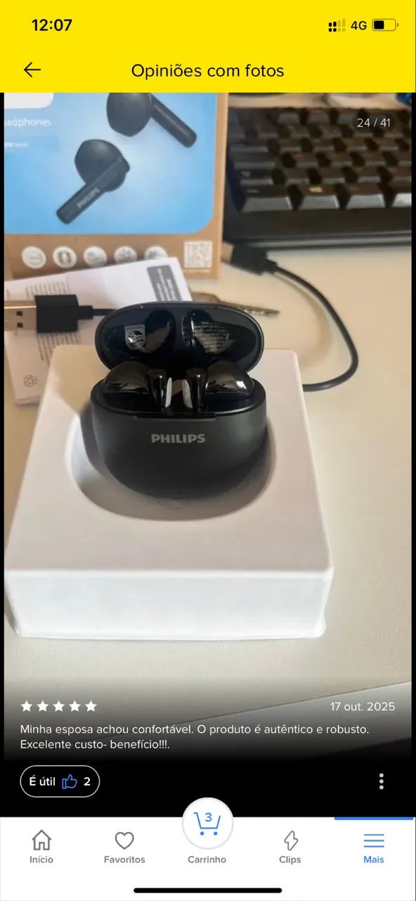 Fone sem fio Philips Bluetooth