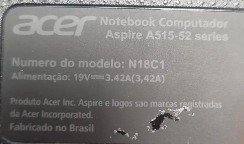 Carcaça Acer Aspire A515-52 com a tela e teclado - Foto 3