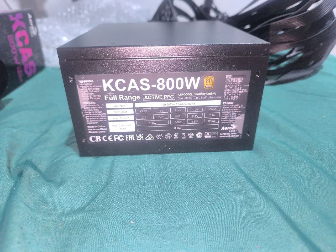 Fonte AeroCool KCAS Full Range 800W 80 Plus Bronze - Foto 3