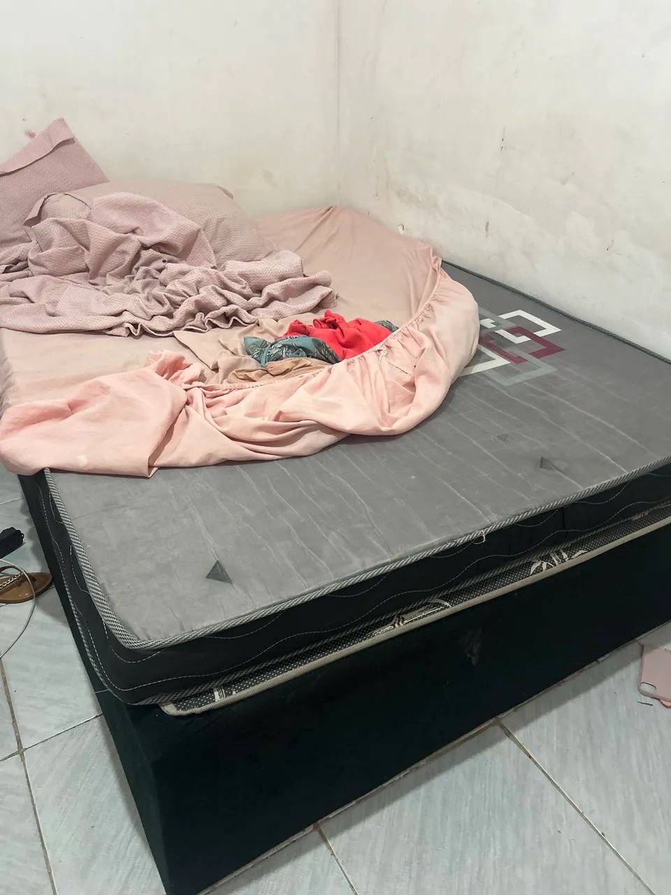 CAMA BOX + COLCHÃO