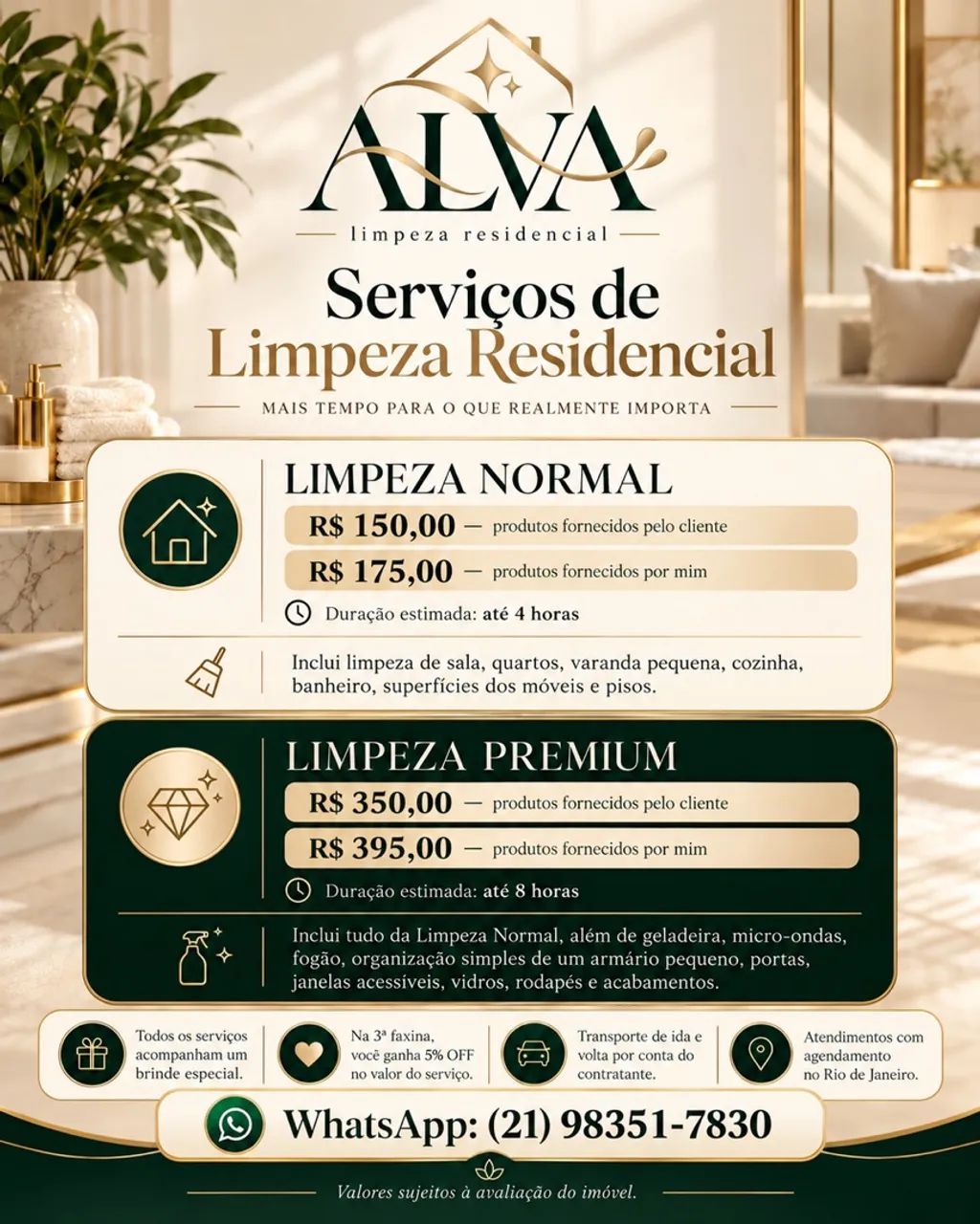 ALVA | Limpeza Residencial 