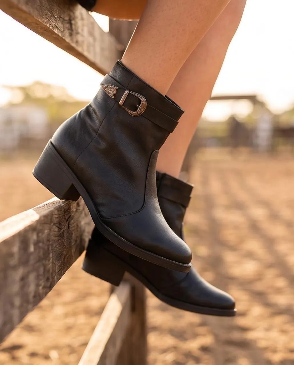 Bota feminina Couro - Foto 5
