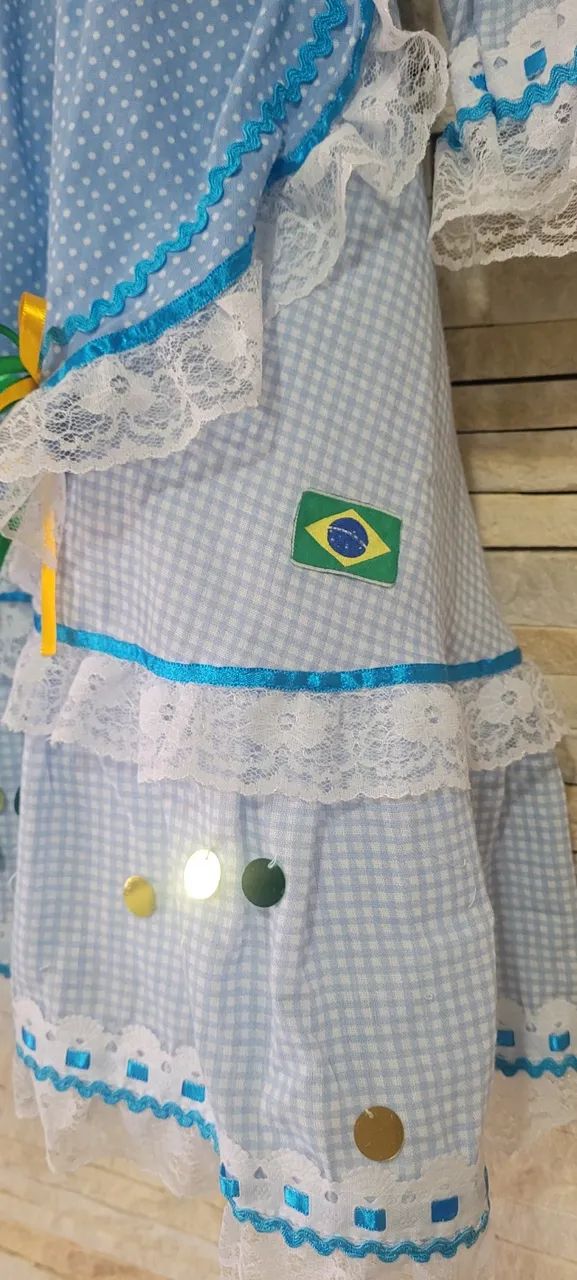 Vestido Junino Brasil - Foto 3