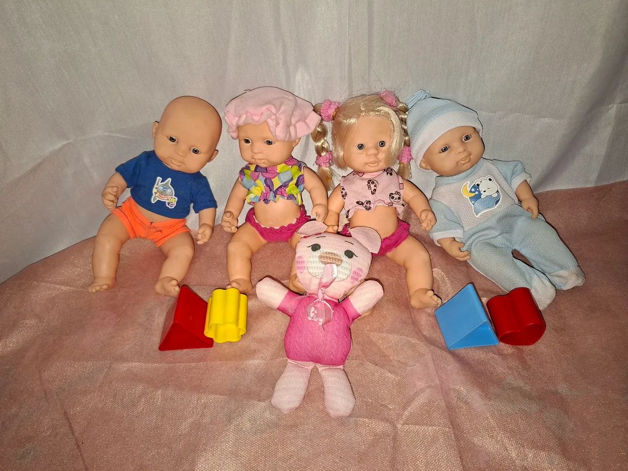 Lotinho Bonecas Mini Bebê + Acessórios Barato  - Foto 4