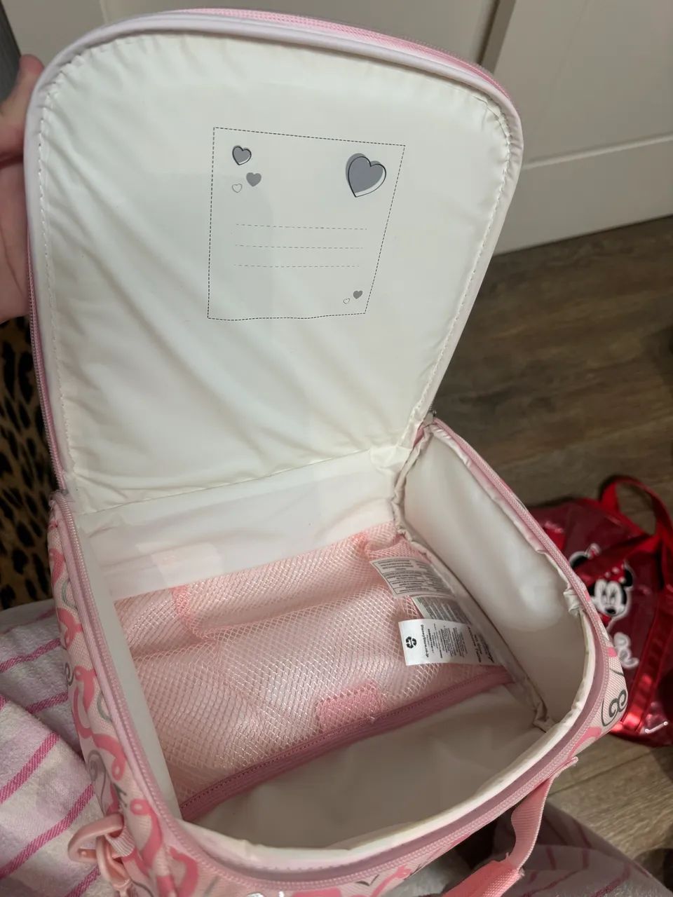Bolsa Lancheira Princesas Disney Original - Rosa com Alça Transversal - Foto 2
