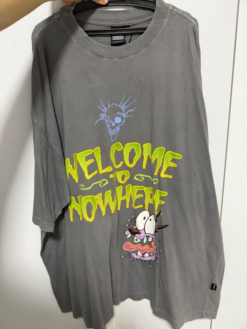 Camiseta Baw cão coragem cinza 3G